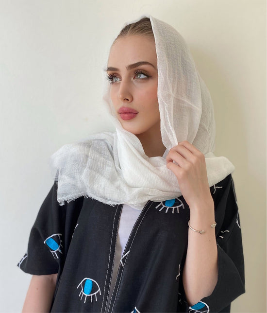 Off-White - Crinkle Organic Cotton Scarf - Online Shopping - The Untitled Project