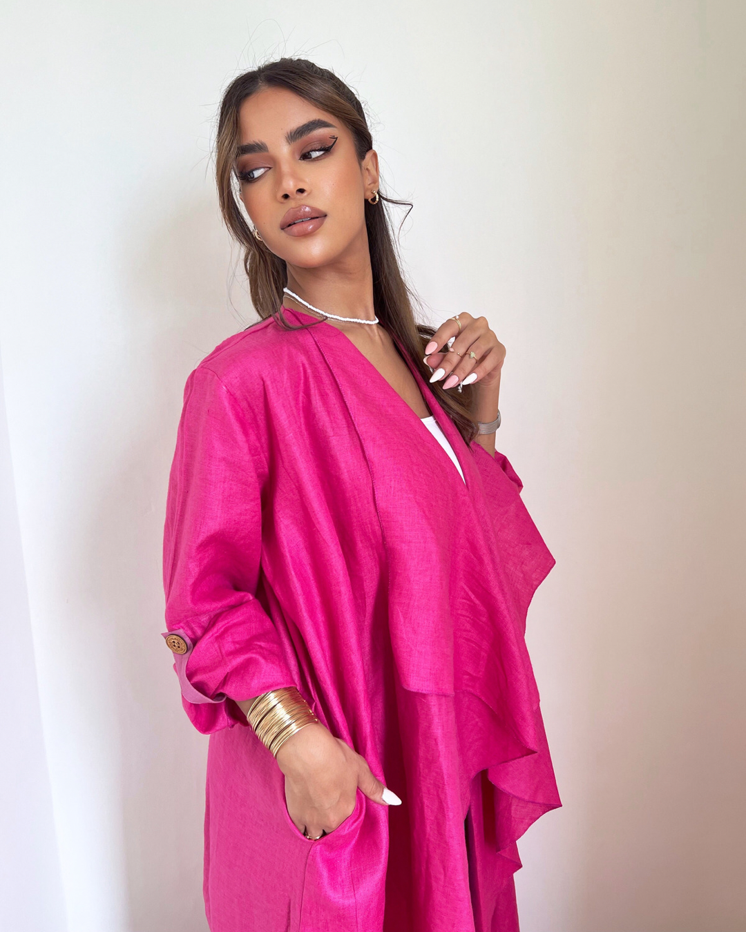 Girl in Pink - Abaya & Scarf Set - Online Shopping - The Untitled Project
