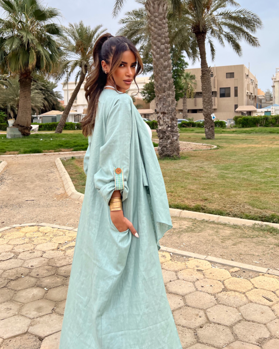 Tati the Turtle - Abaya & Scarf Set - Online Shopping - The Untitled Project