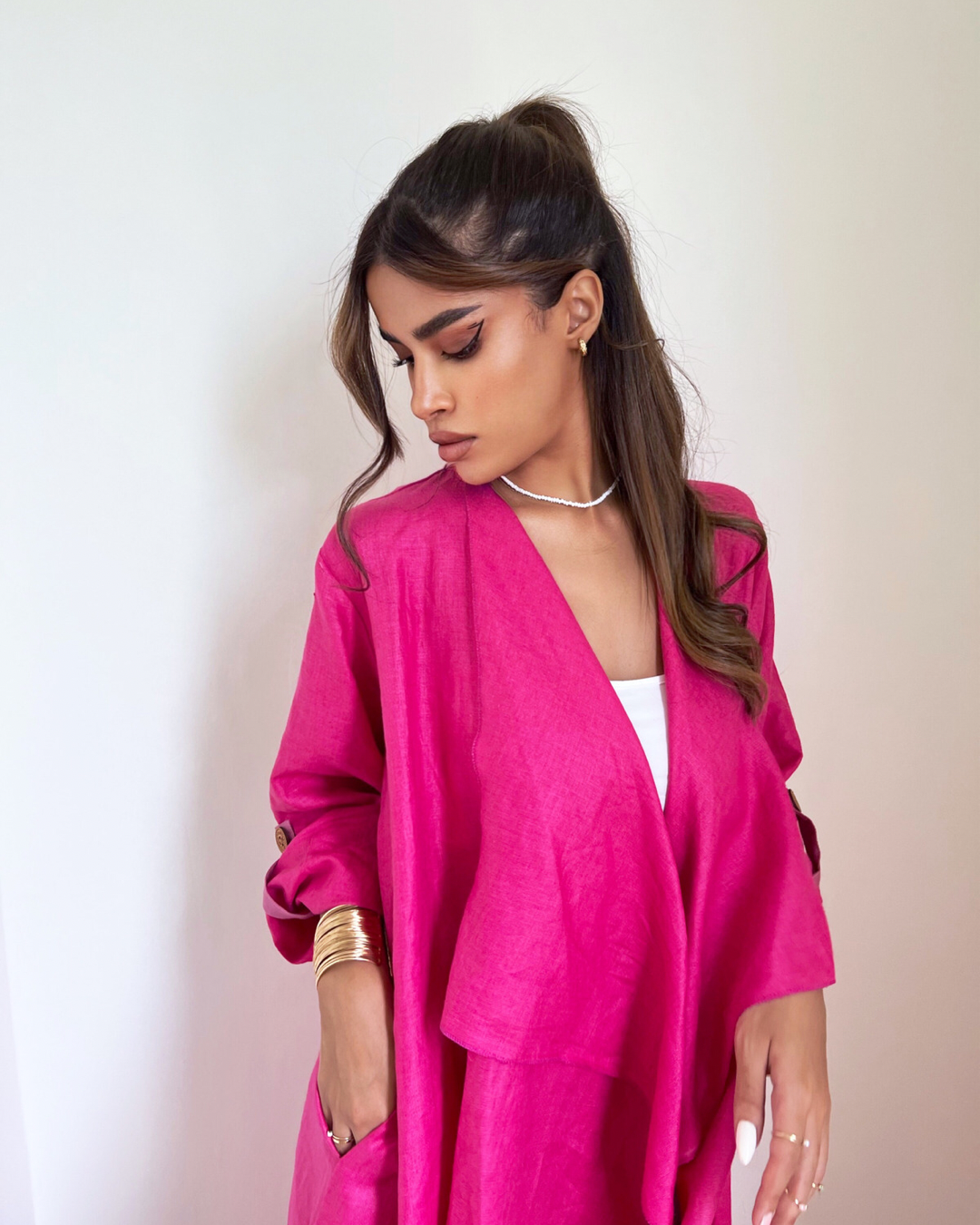 Girl in Pink - Abaya & Scarf Set - Online Shopping - The Untitled Project