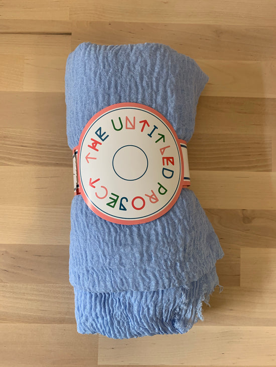 Baby Sky Blue - Crinkle Organic Cotton Scarf - Online Shopping - The Untitled Project
