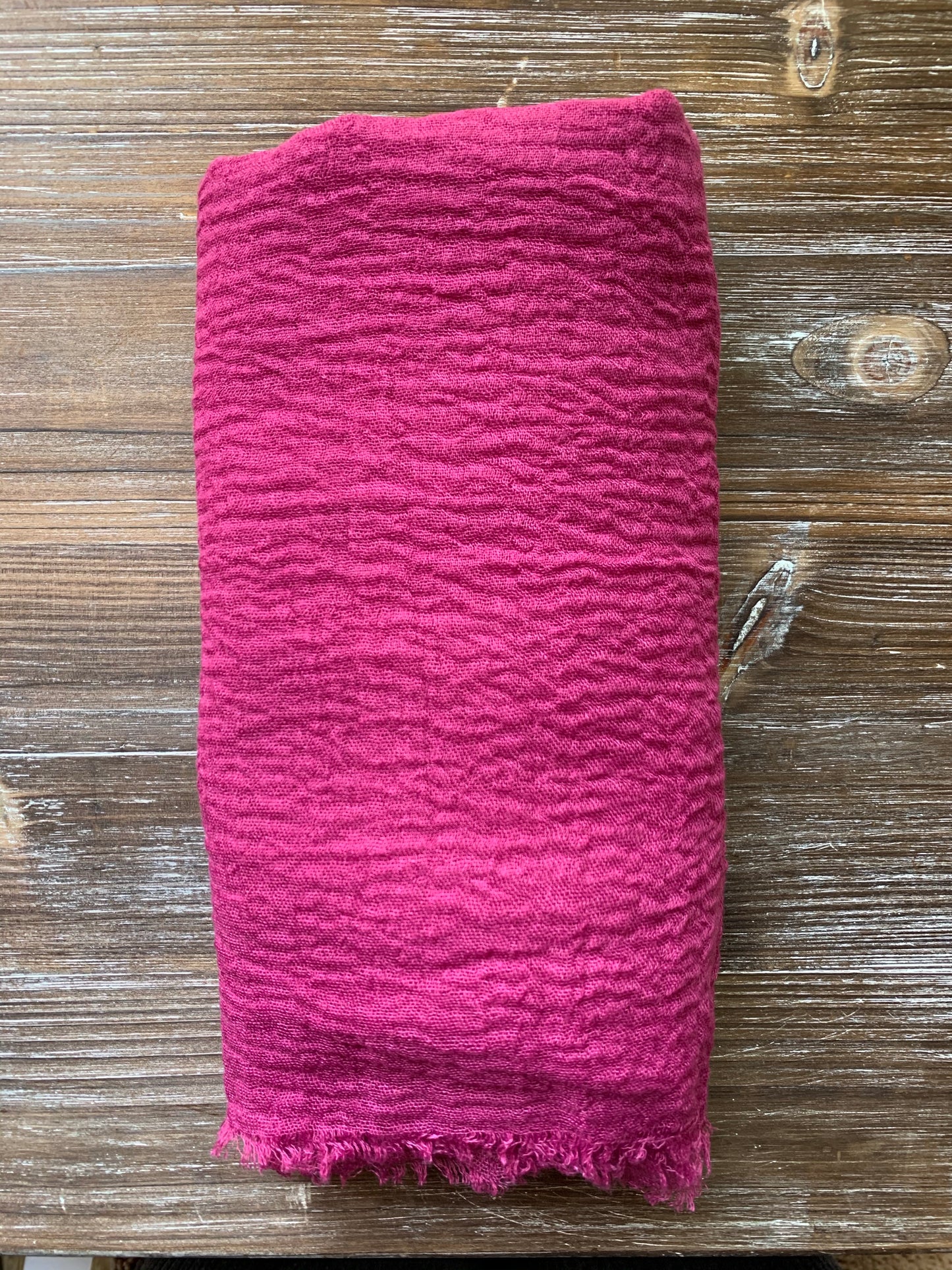 Pink Venus - Crinkle Organic Cotton Scarf - Online Shopping - The Untitled Project