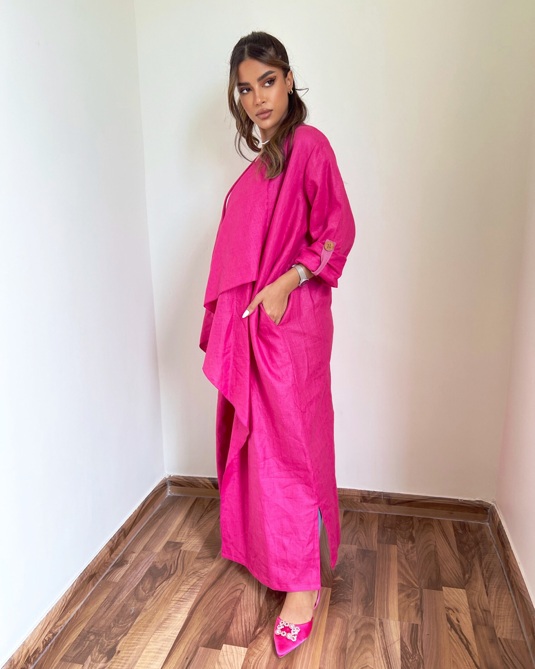 Girl in Pink - Abaya & Scarf Set - Online Shopping - The Untitled Project