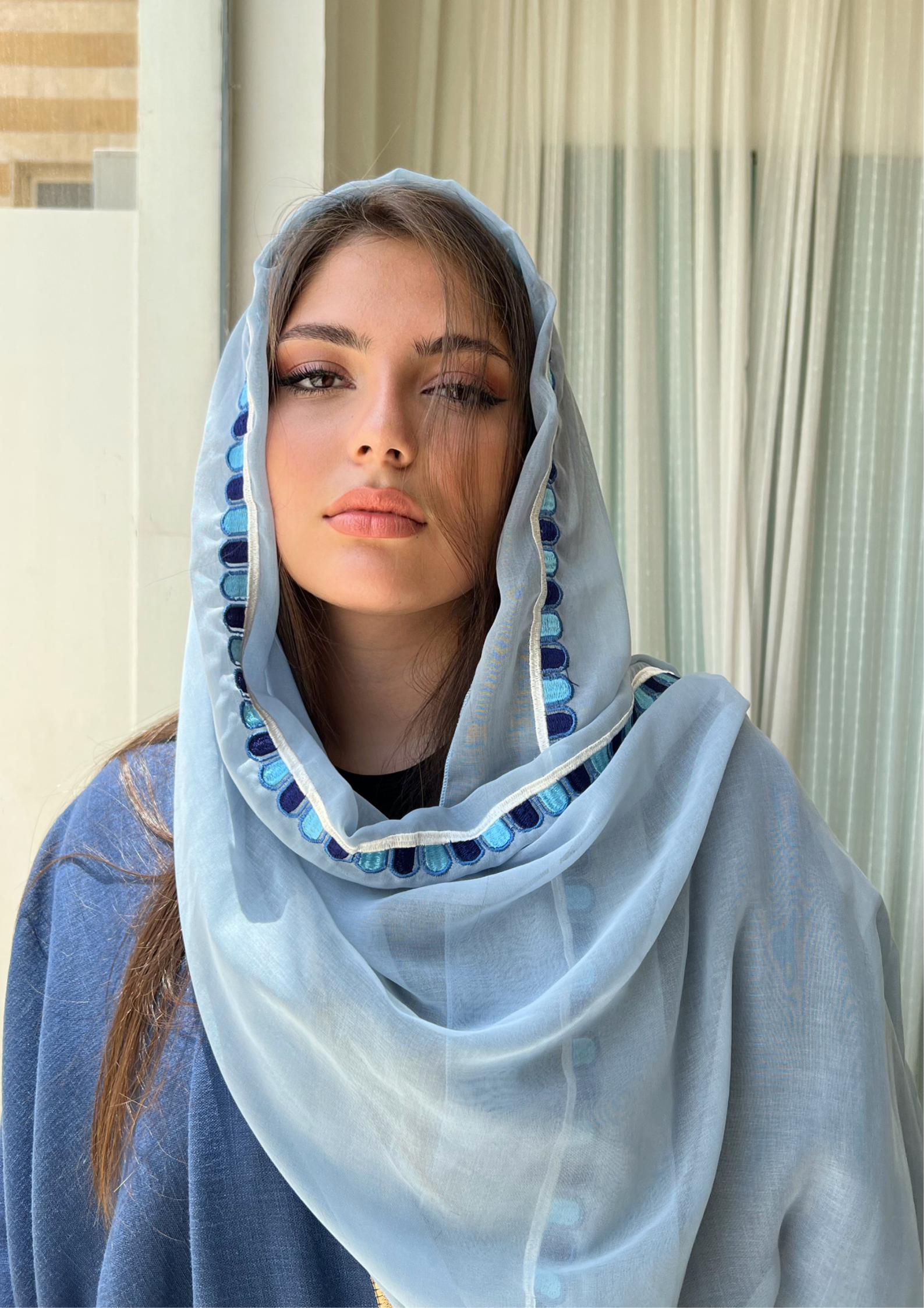 Obsessed With Her - Scarf Embroidered Bawal - Online Shopping - The Untitled Project