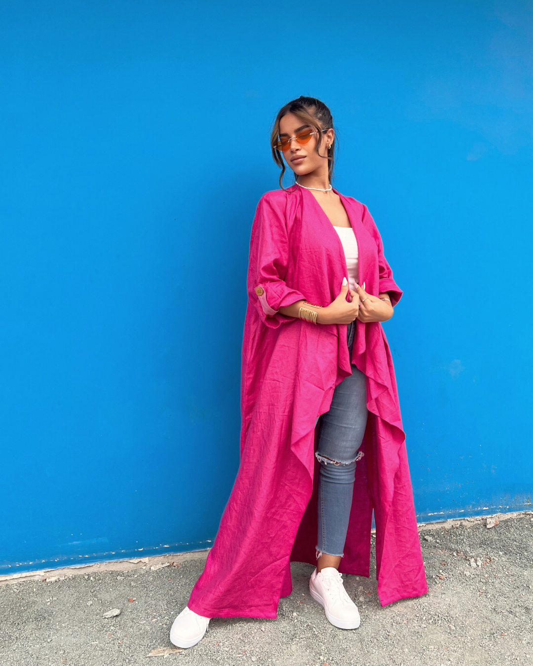 Girl in Pink - Abaya & Scarf Set - Online Shopping - The Untitled Project