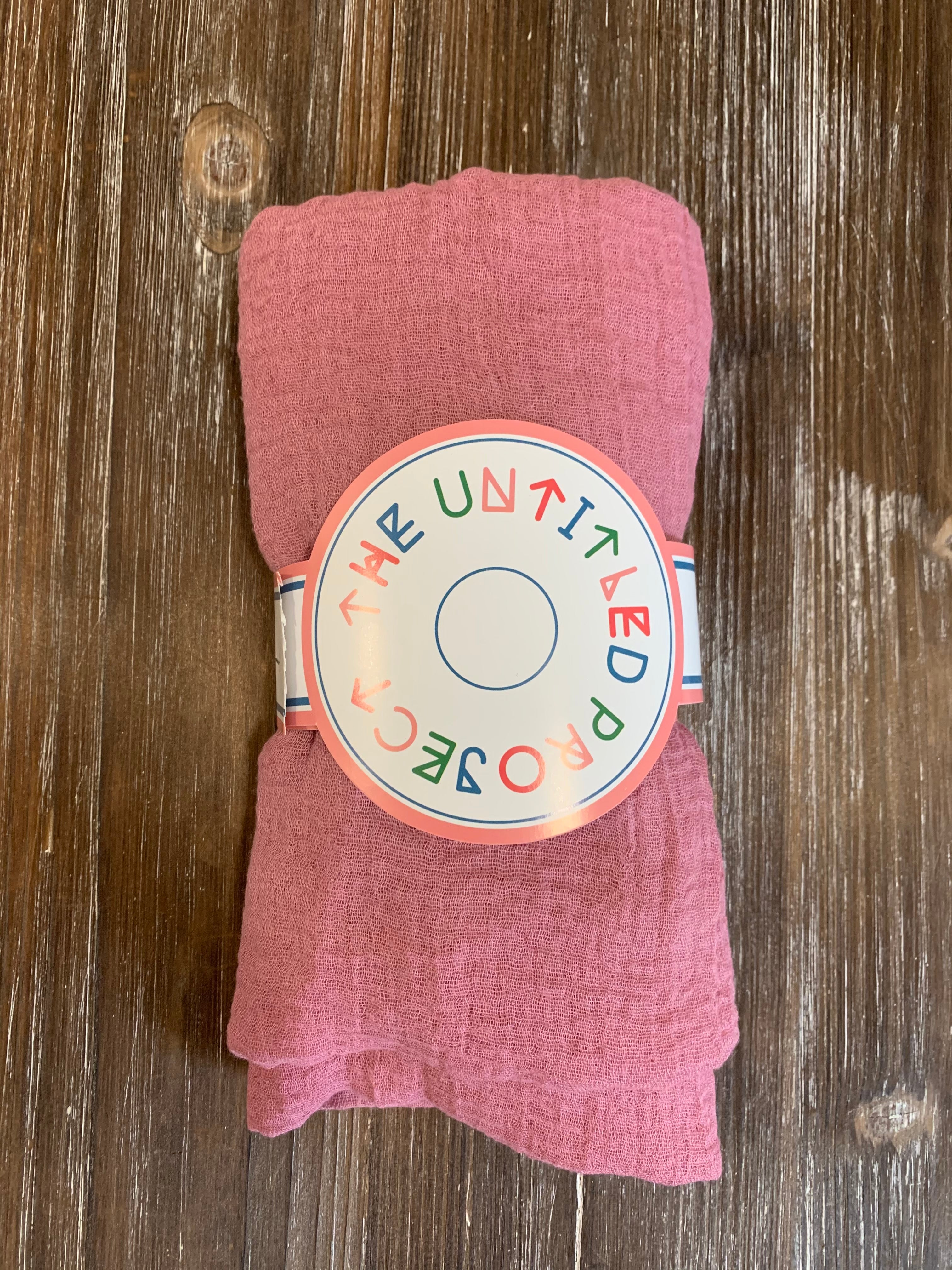 Baby Pink - Crinkle Organic Cotton Scarf - Online Shopping - The Untitled Project