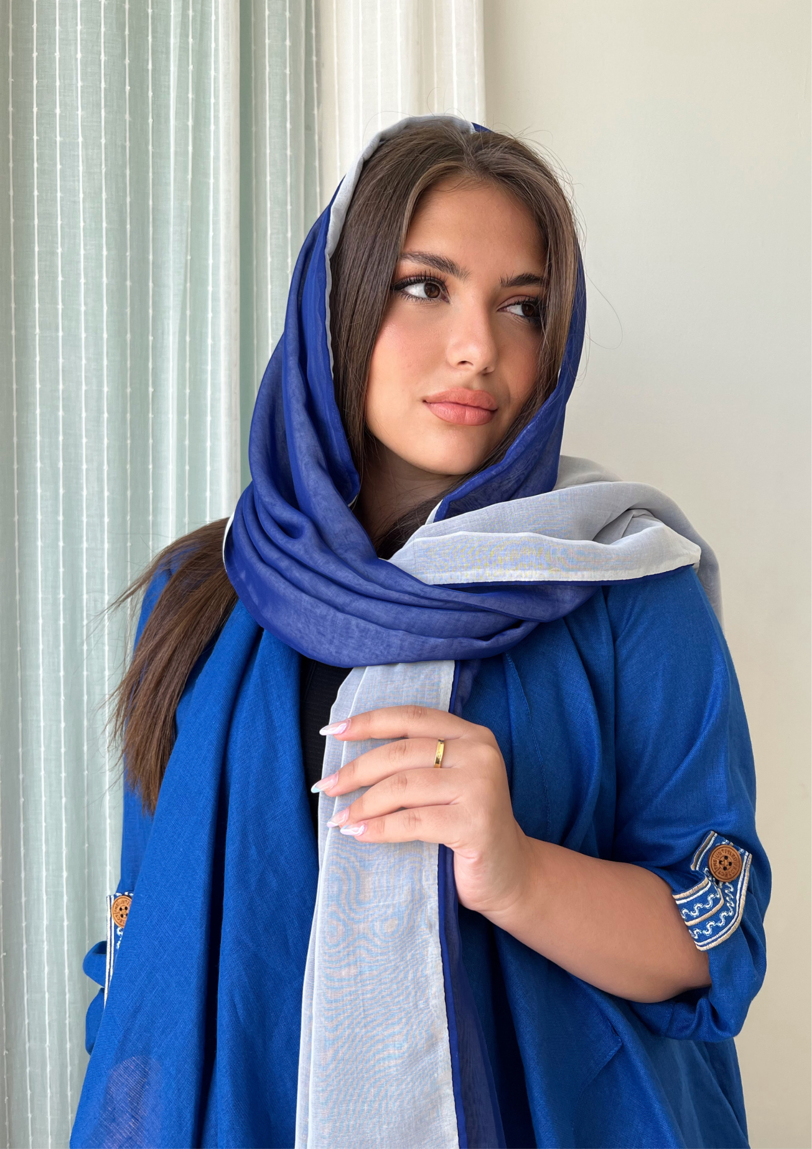 Blue Koi - Abaya & Scarf Set - Online Shopping - The Untitled Project