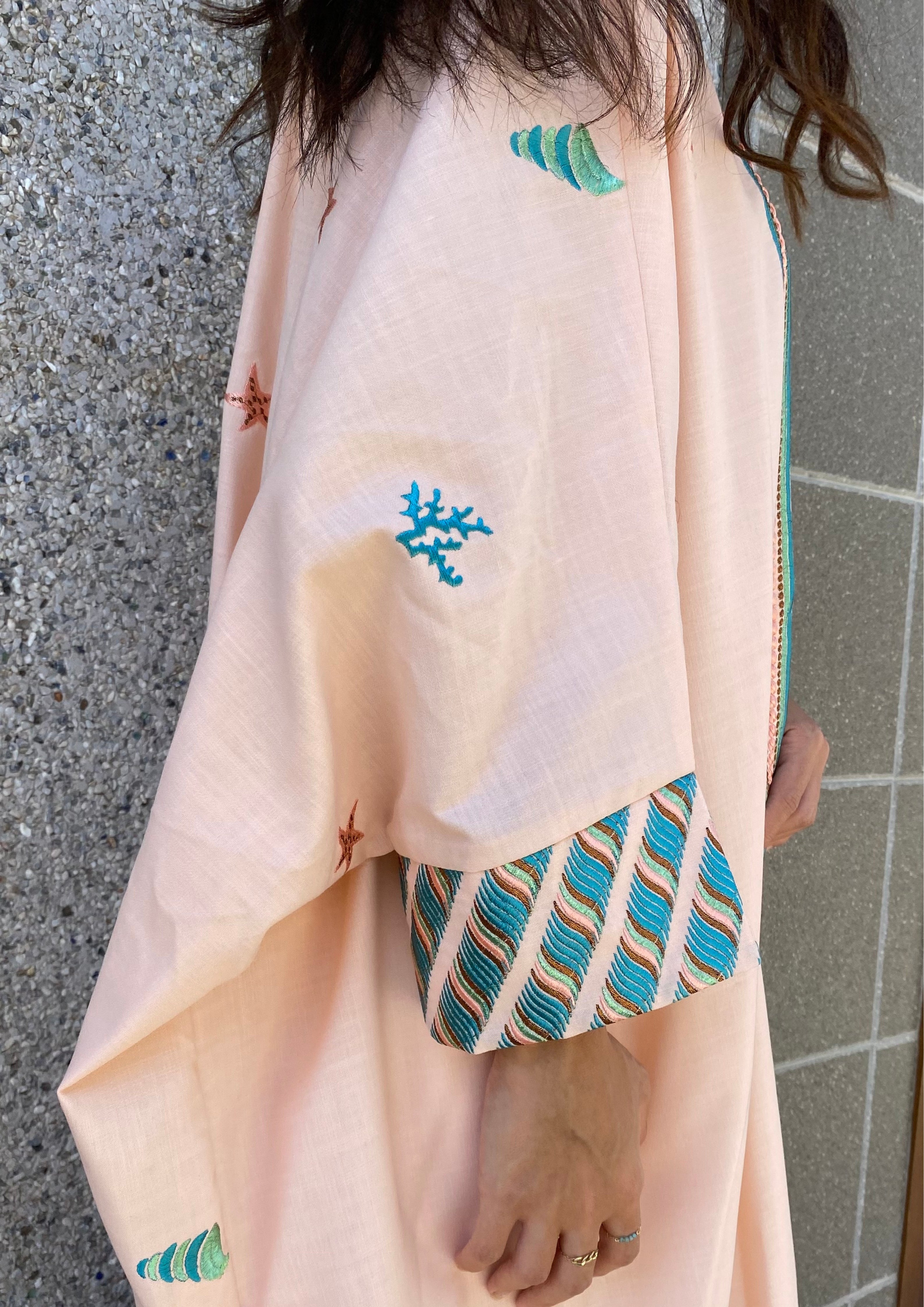 Peach Perfection - Eid Abaya - Online Shopping - The Untitled Project