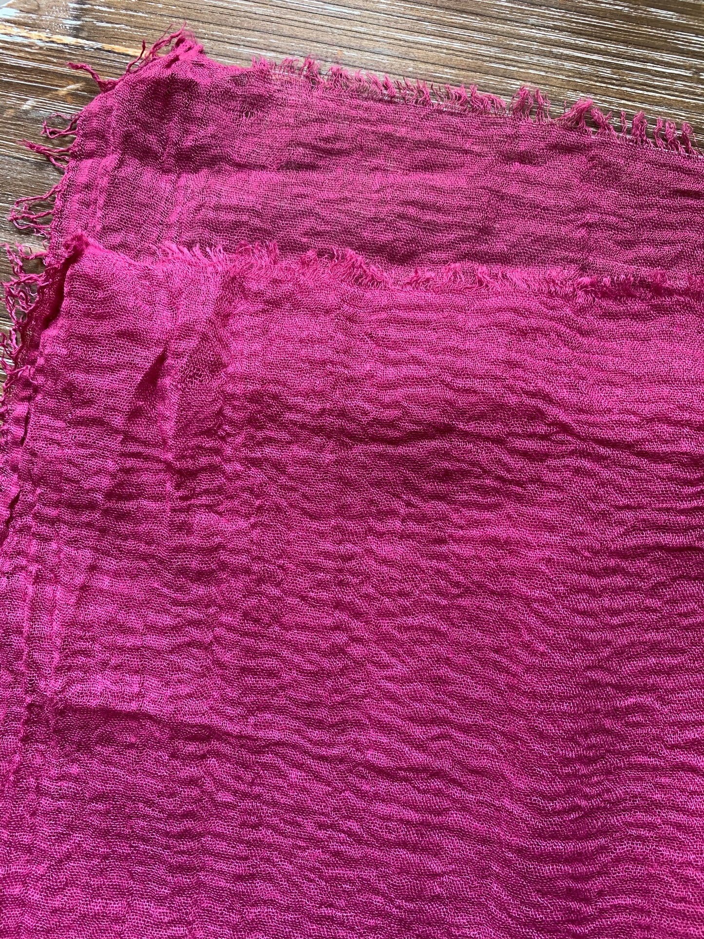 Pink Venus - Crinkle Organic Cotton Scarf - Online Shopping - The Untitled Project