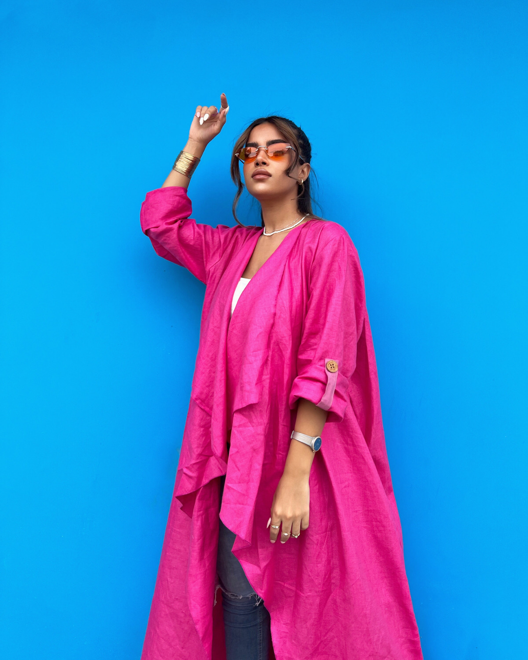 Girl in Pink - Abaya & Scarf Set - Online Shopping - The Untitled Project