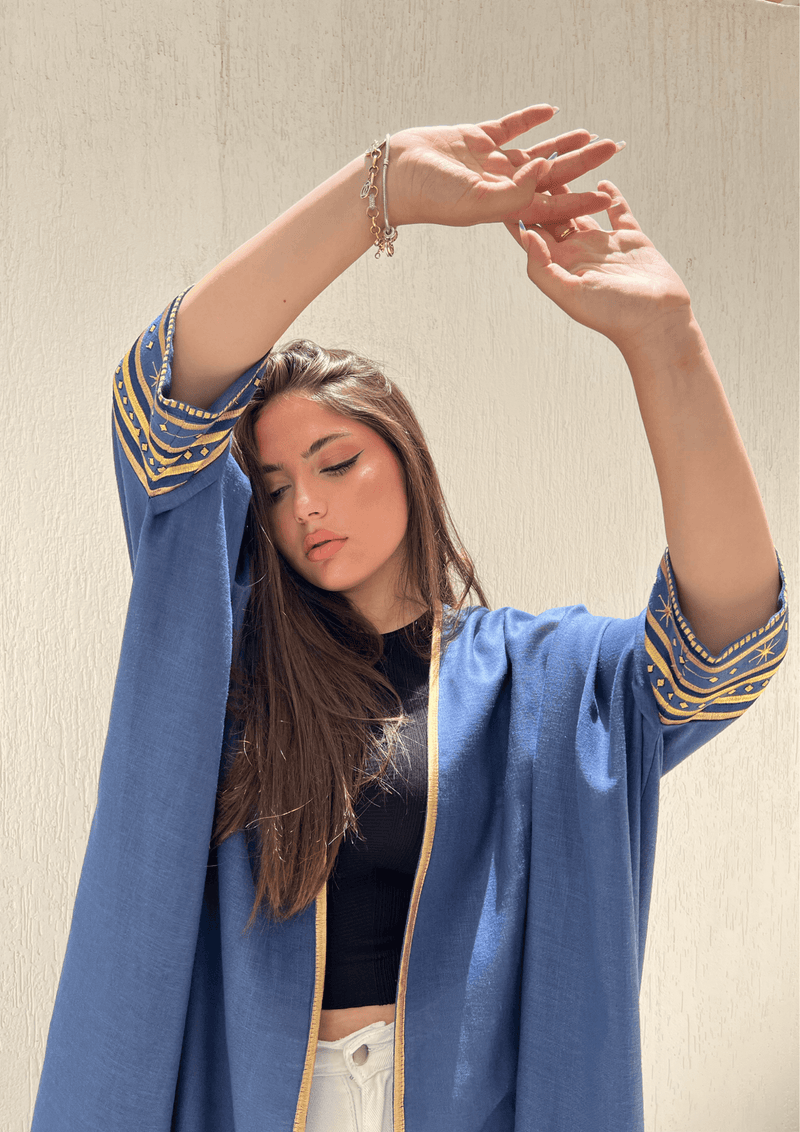 Milky Way - Show Stopper Back Abaya - Online Shopping - The Untitled Project