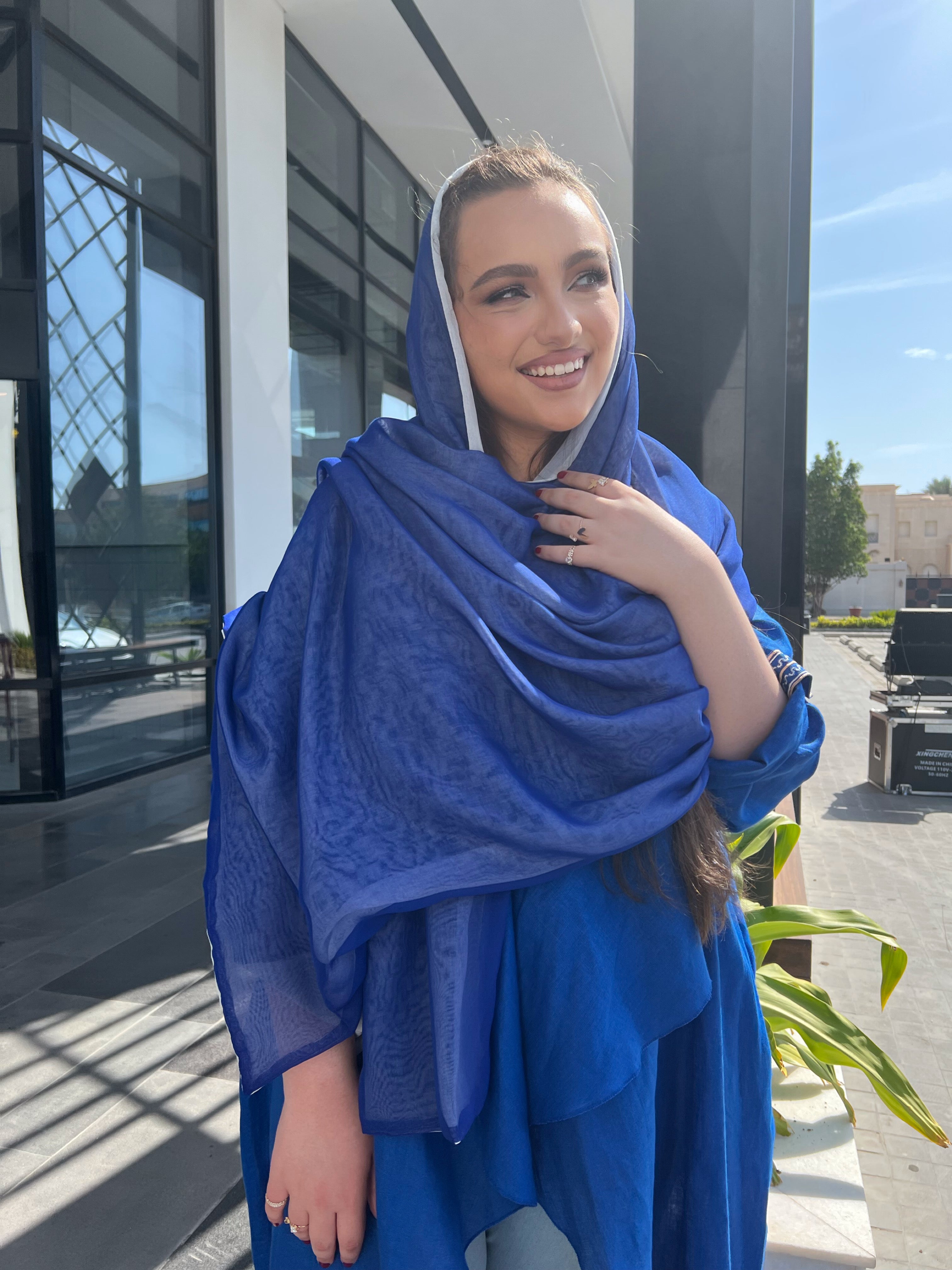 Blue Koi - Abaya & Scarf Set - Online Shopping - The Untitled Project