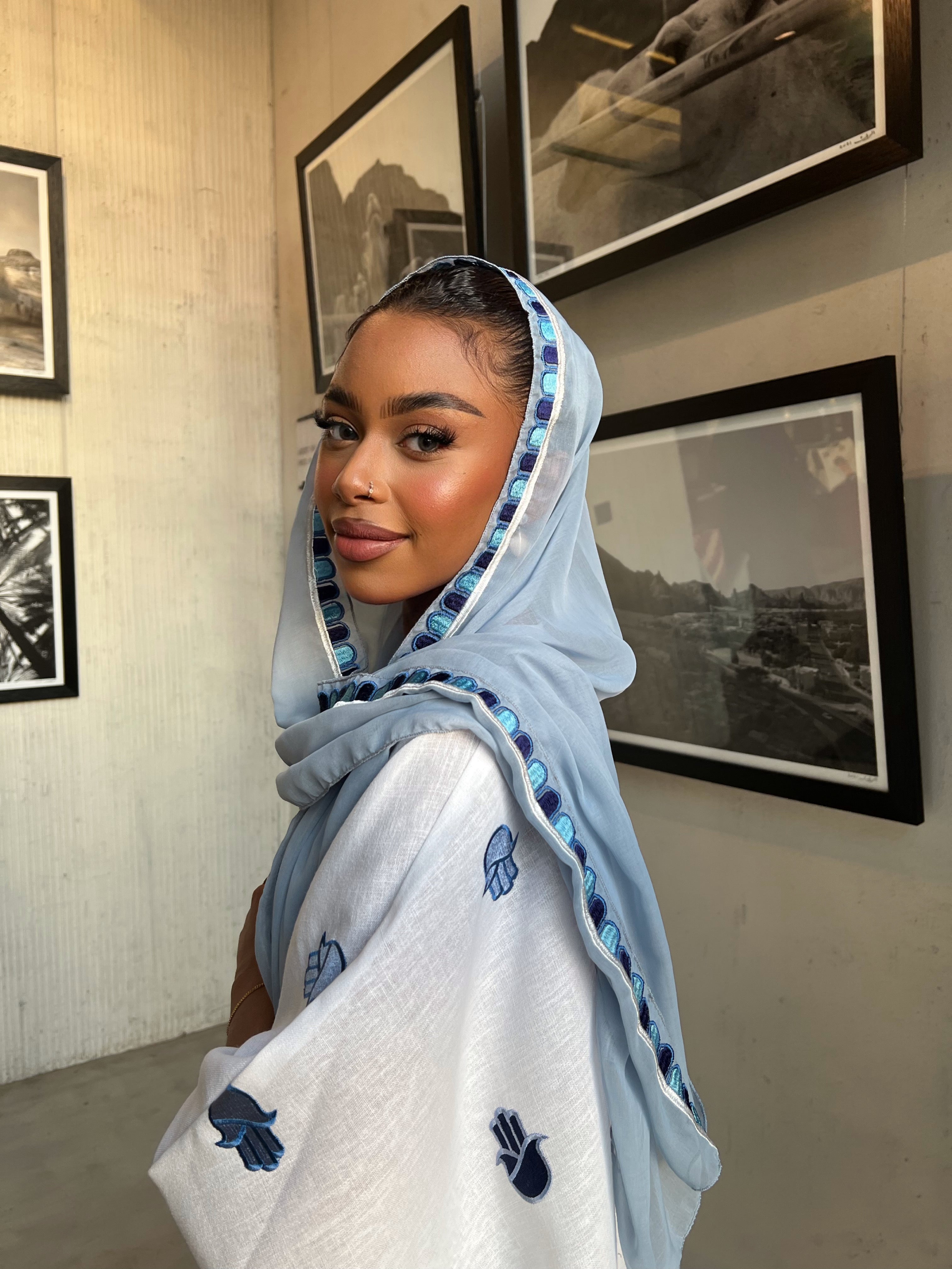 Obsessed With Her - Scarf Embroidered Bawal - Online Shopping - The Untitled Project