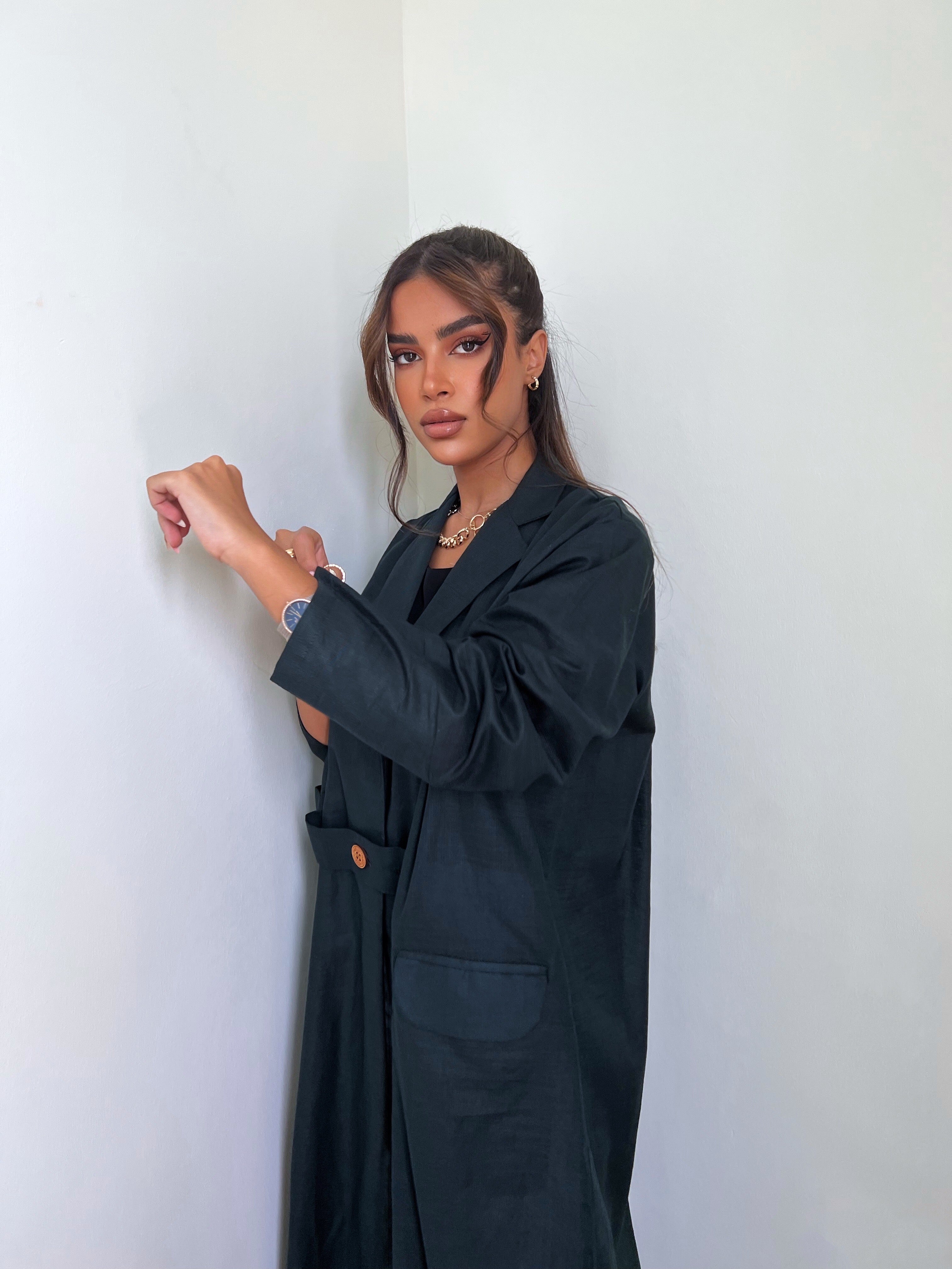 Strictly Business - Suit Blazer Abaya - Online Shopping - The Untitled Project