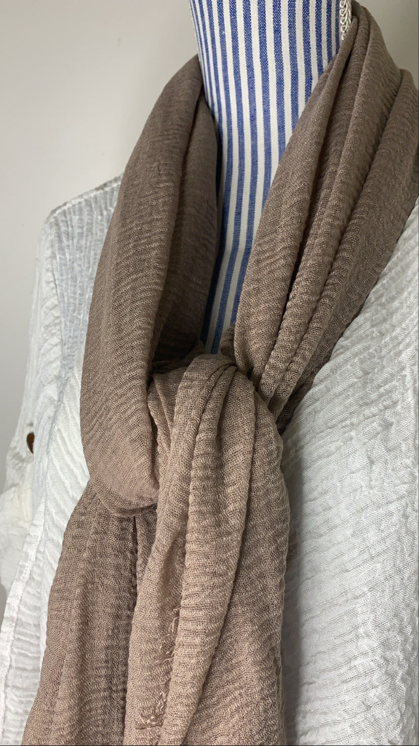 Patina - Crinkle Organic Cotton Scarf - Online Shopping - The Untitled Project