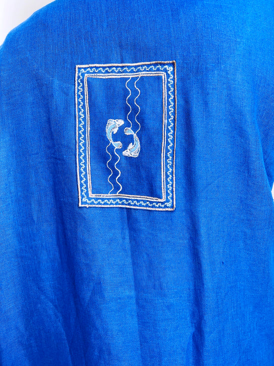 Load image into Gallery viewer, Blue Koi - Abaya &amp;amp; Scarf Set - Online Shopping - The Untitled Project
