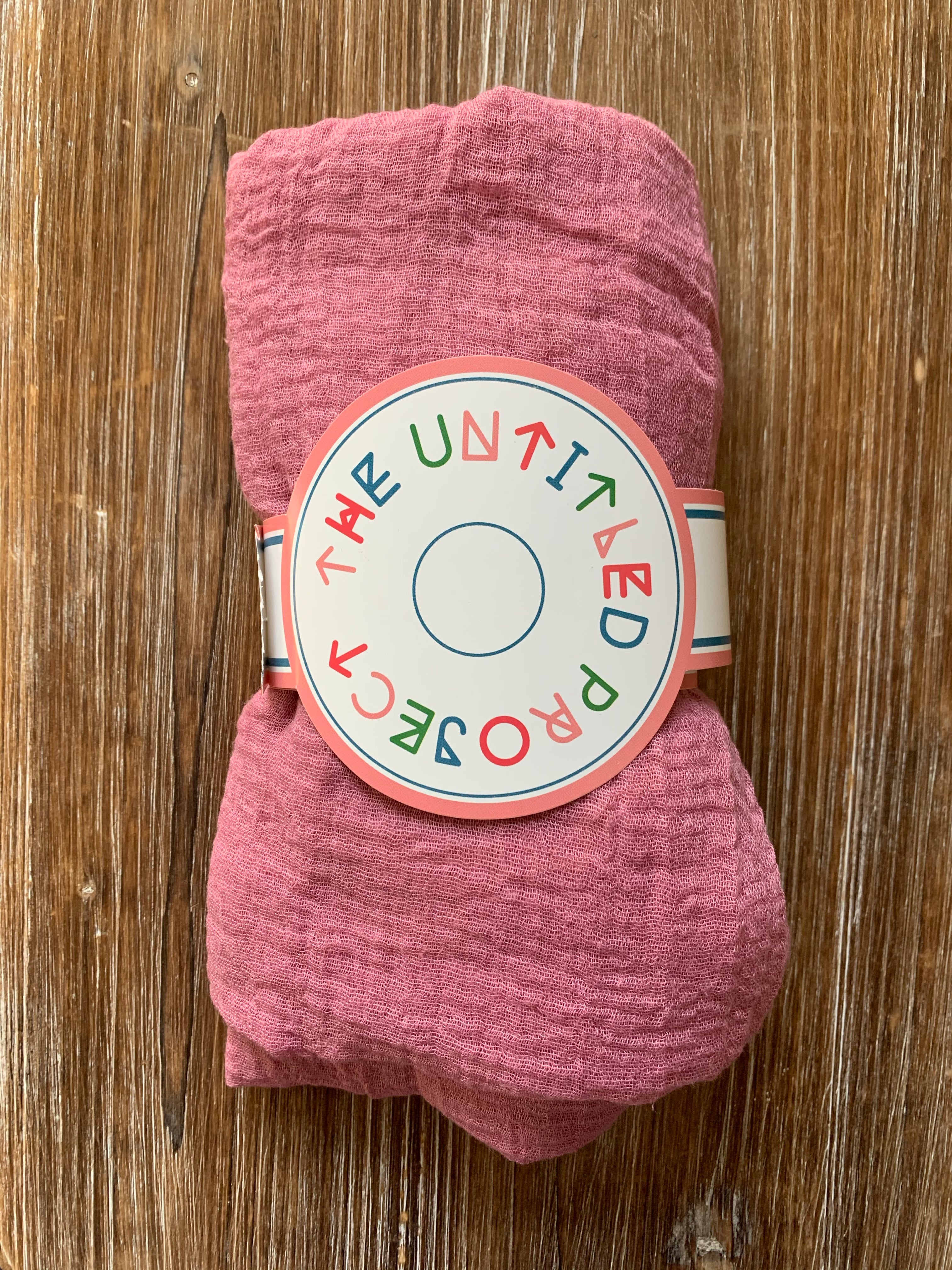 Baby Pink - Crinkle Organic Cotton Scarf - Online Shopping - The Untitled Project