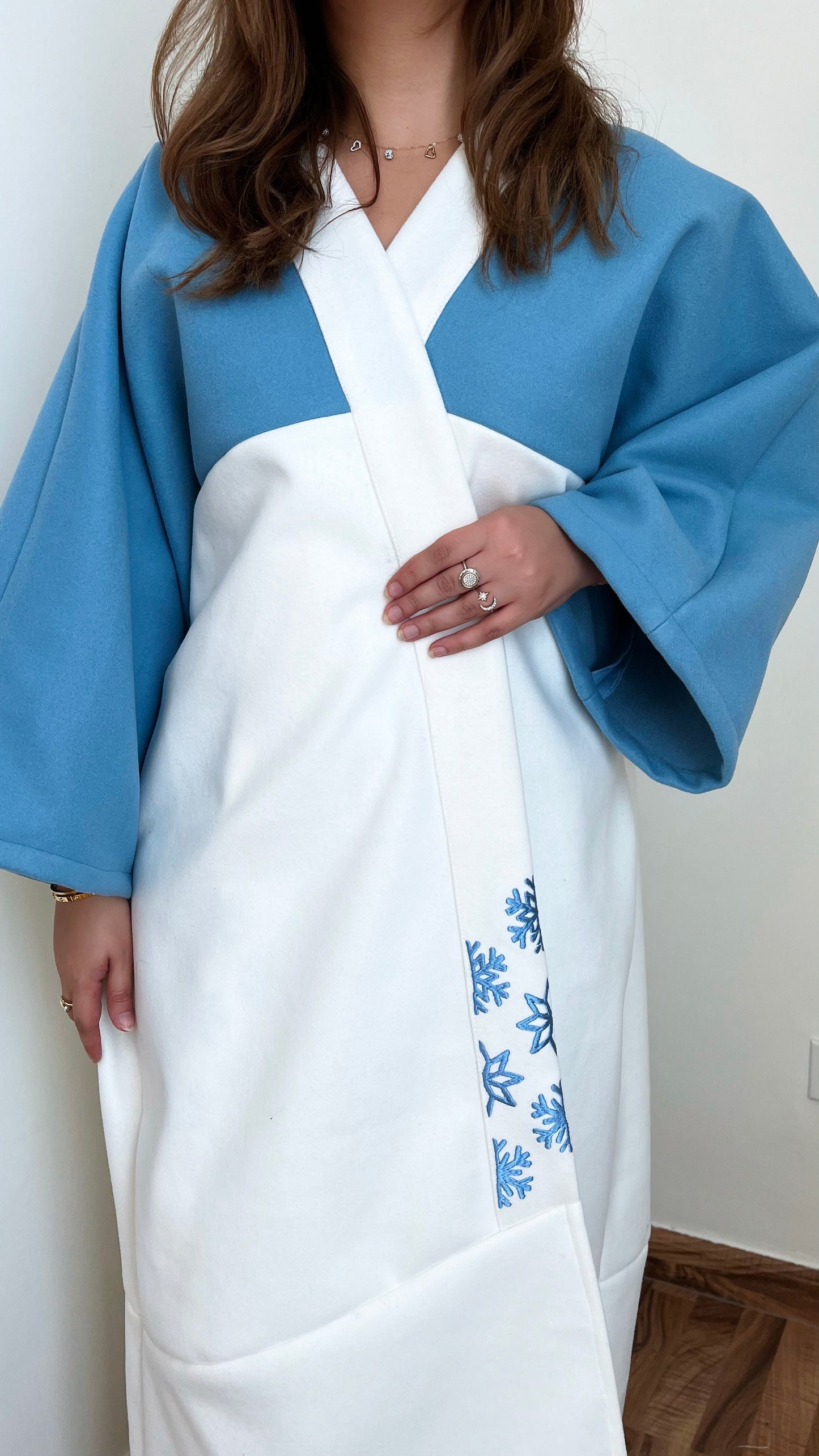 Load image into Gallery viewer, Let it Snow - Winter Kimono &amp;amp; Scarf Set - Online Shopping - The Untitled Project
