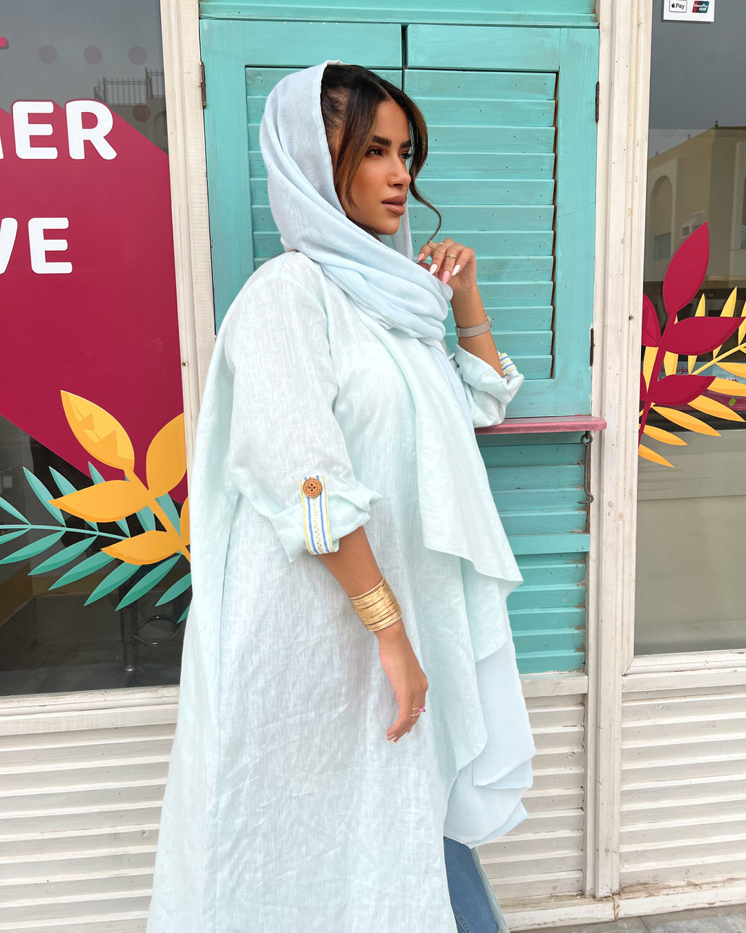 Up Til Sunrise - Abaya & Scarf Set - Online Shopping - The Untitled Project