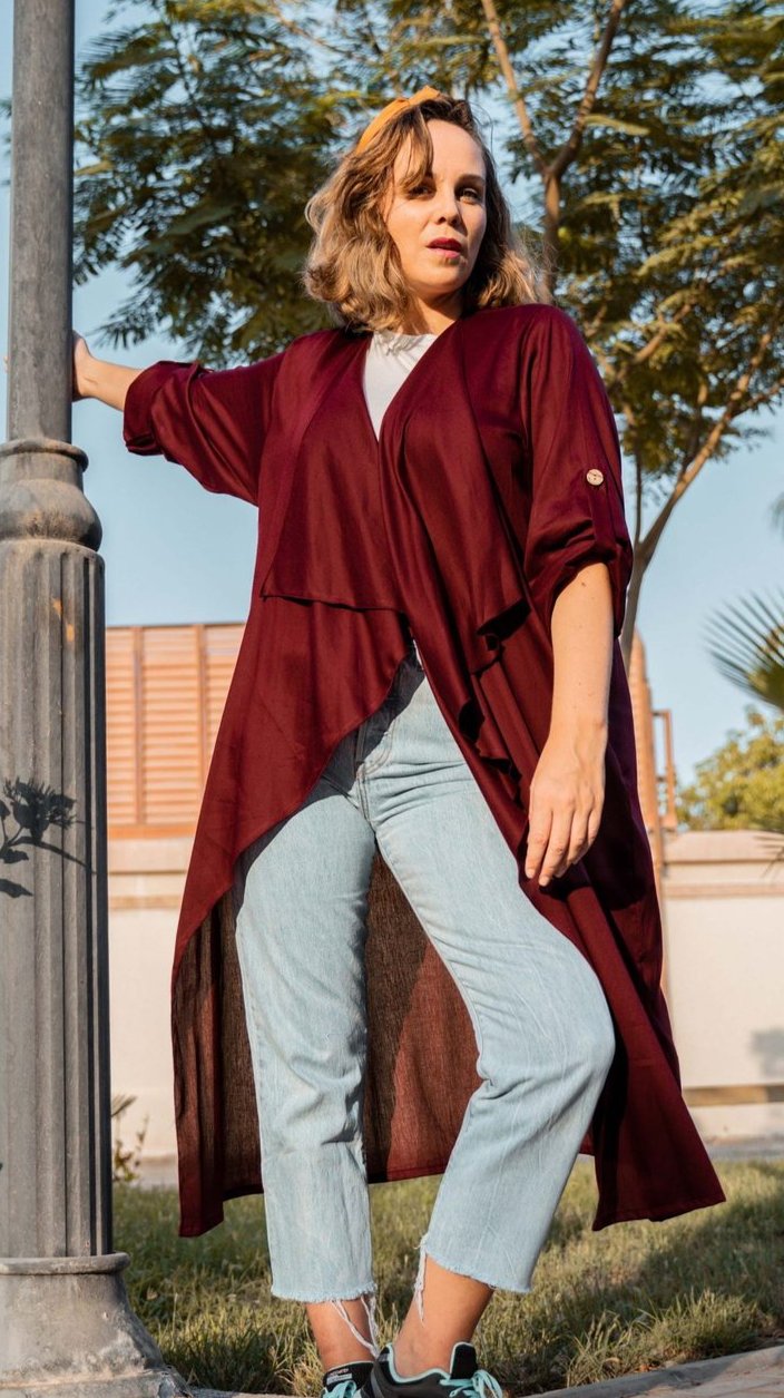 The Trend Setter - Cotton Cardigan Abaya - Online Shopping - The Untitled Project