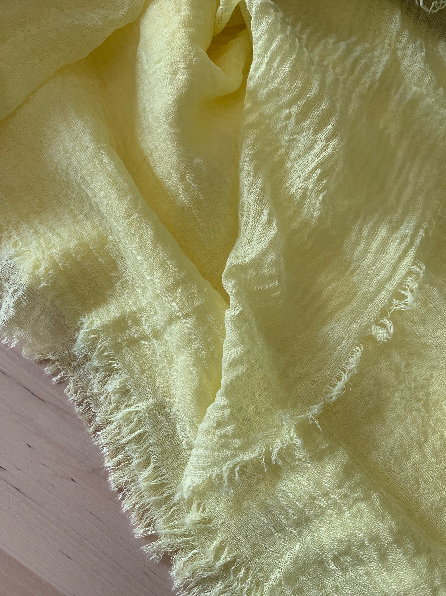 Lemonade - Crinkle Organic Cotton Scarf - The Untitled Project