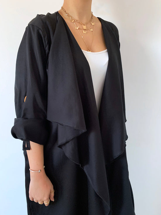 The Trend Setter - Cotton Cardigan Abaya - Online Shopping - The Untitled Project