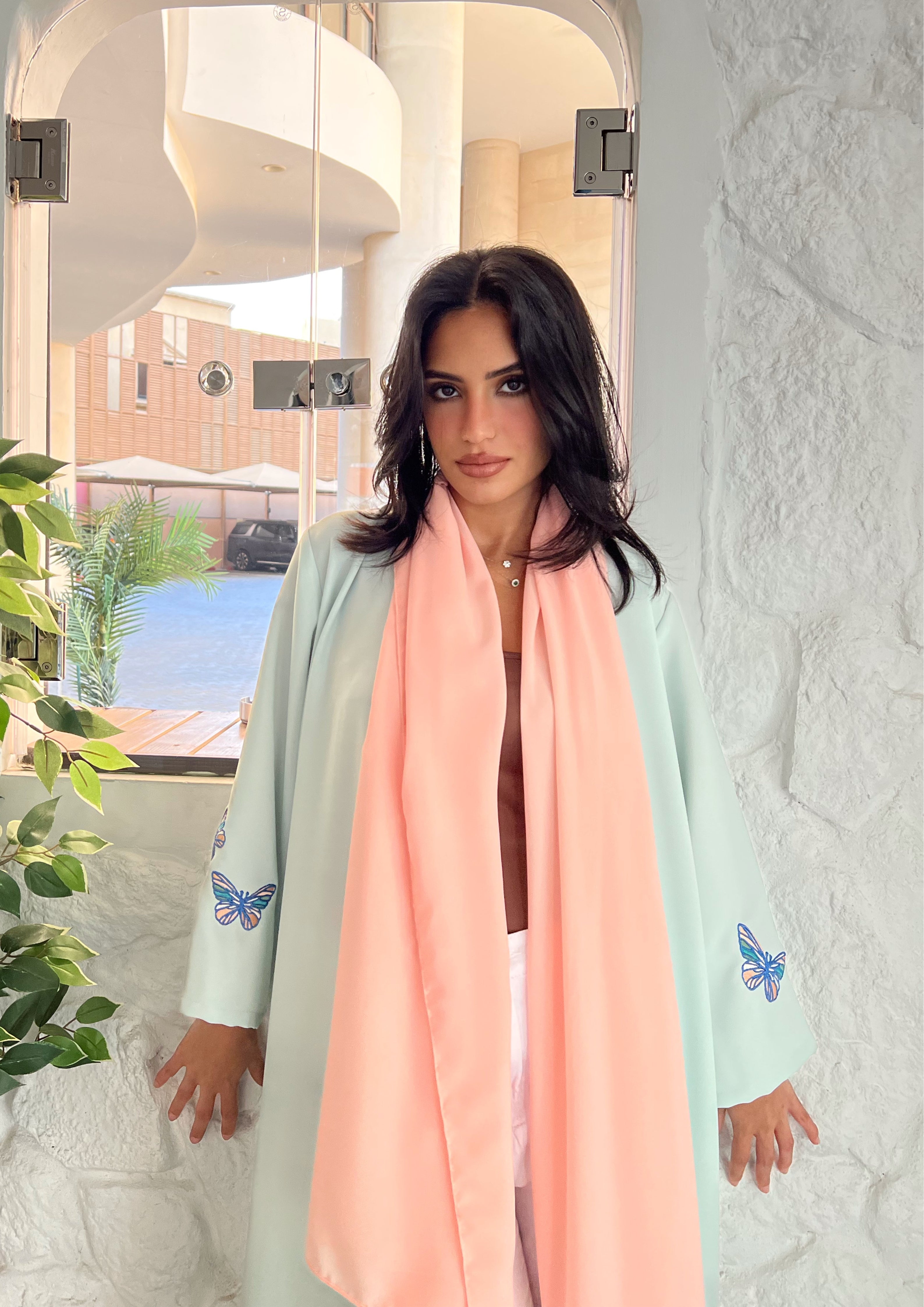 Bloomin Butterfly- Abaya & Scarf Set - Online Shopping - The Untitled Project