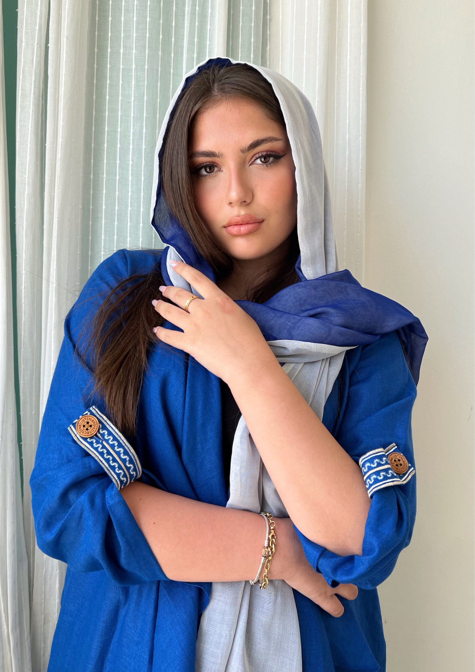 Blue Koi - Abaya & Scarf Set - Online Shopping - The Untitled Project