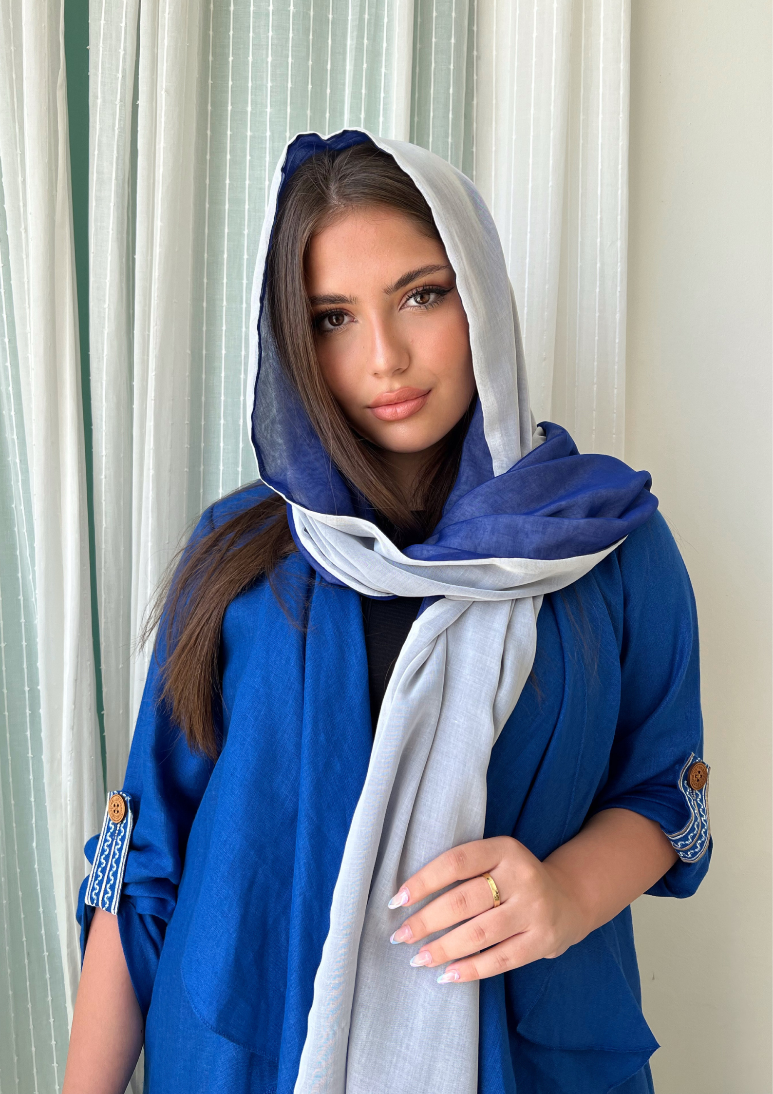 Blue Koi - Abaya & Scarf Set - Online Shopping - The Untitled Project