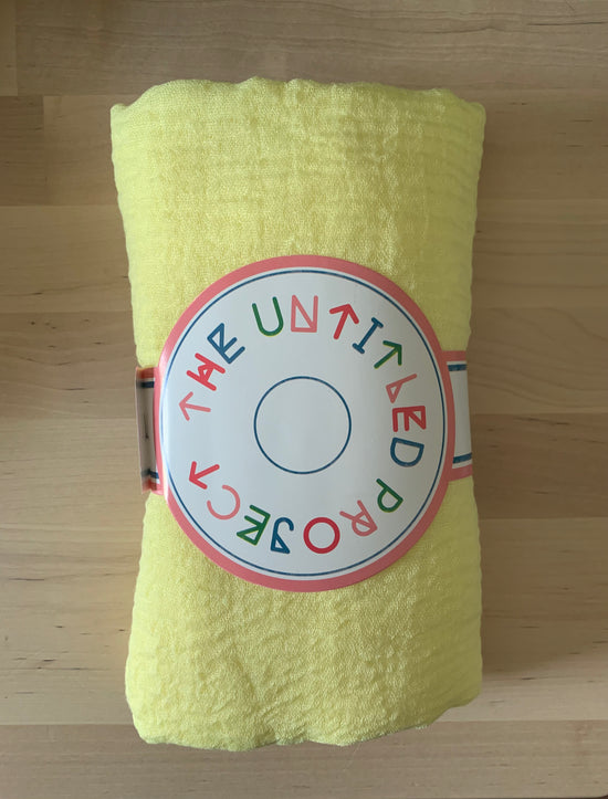 Lemonade - Crinkle Organic Cotton Scarf - The Untitled Project