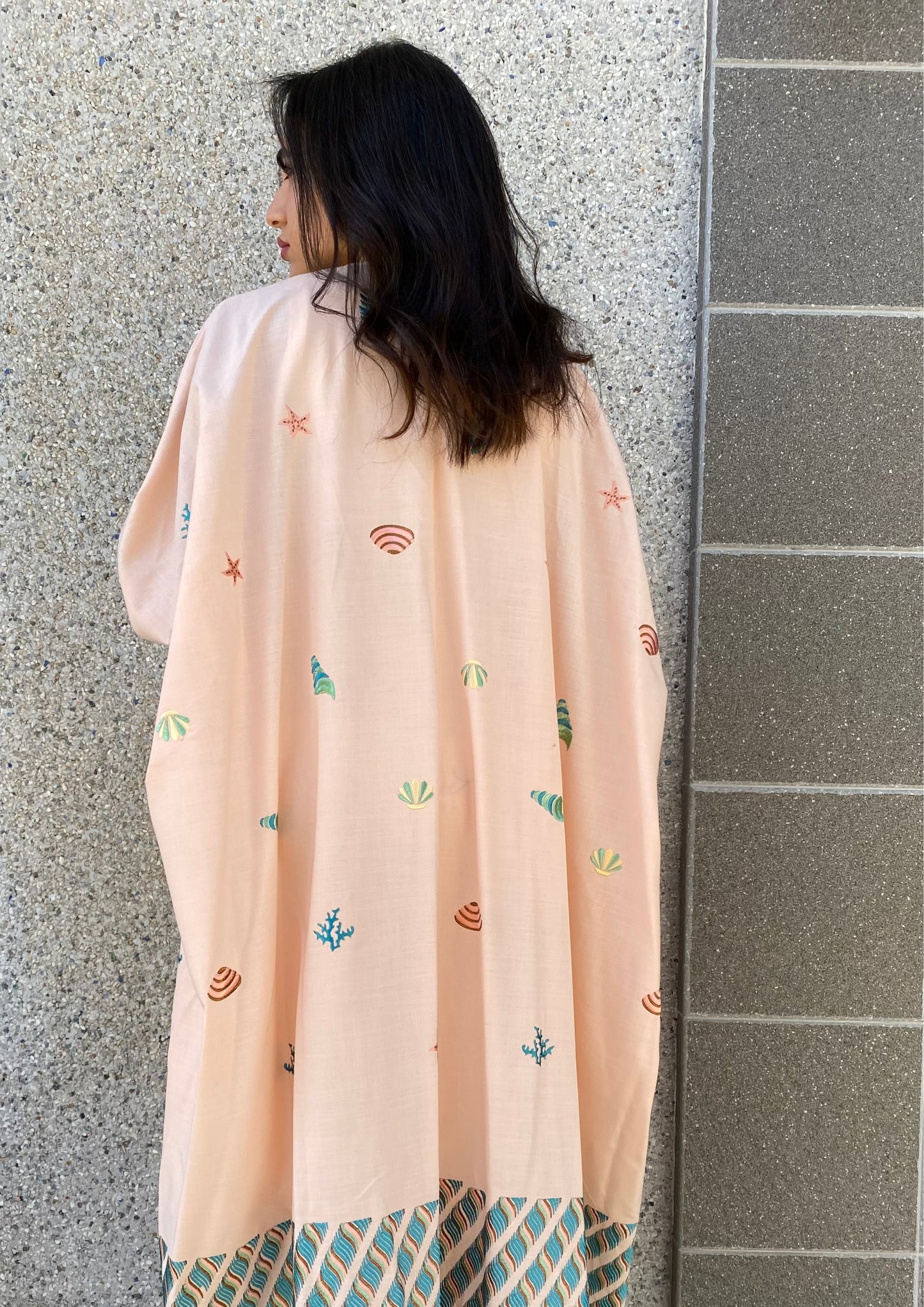 Peach Perfection - Eid Abaya - Online Shopping - The Untitled Project