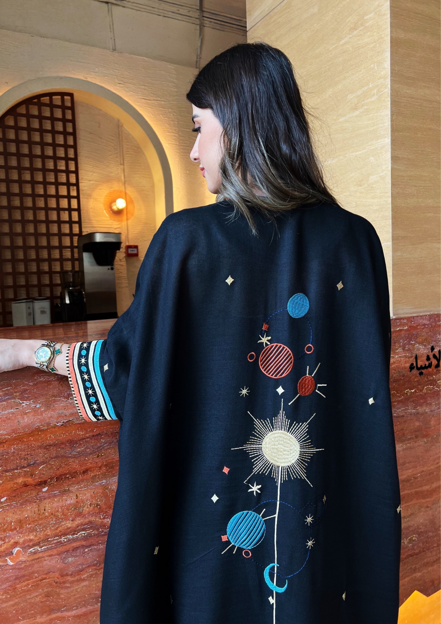 Distant Galaxies - Show Stopper Back Abaya - Online Shopping - The Untitled Project